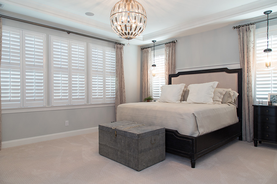  Polywood shutters on bedroom windows